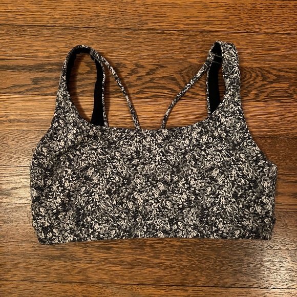 Athleta Exhale Bra Black & White - Picture 3 of 4